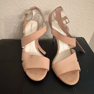 Gianni Bini Nude Strappy Heels